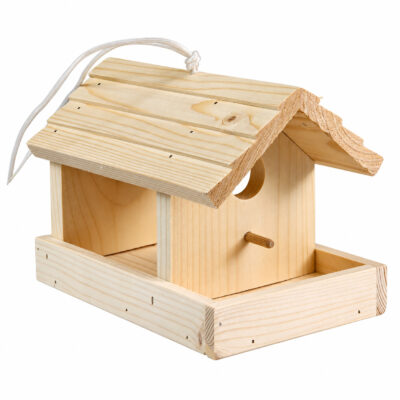 Bird feeder, natural — white 1x1